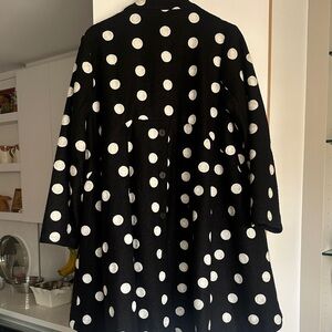Black and white swing coat. Can be dressy or casual.